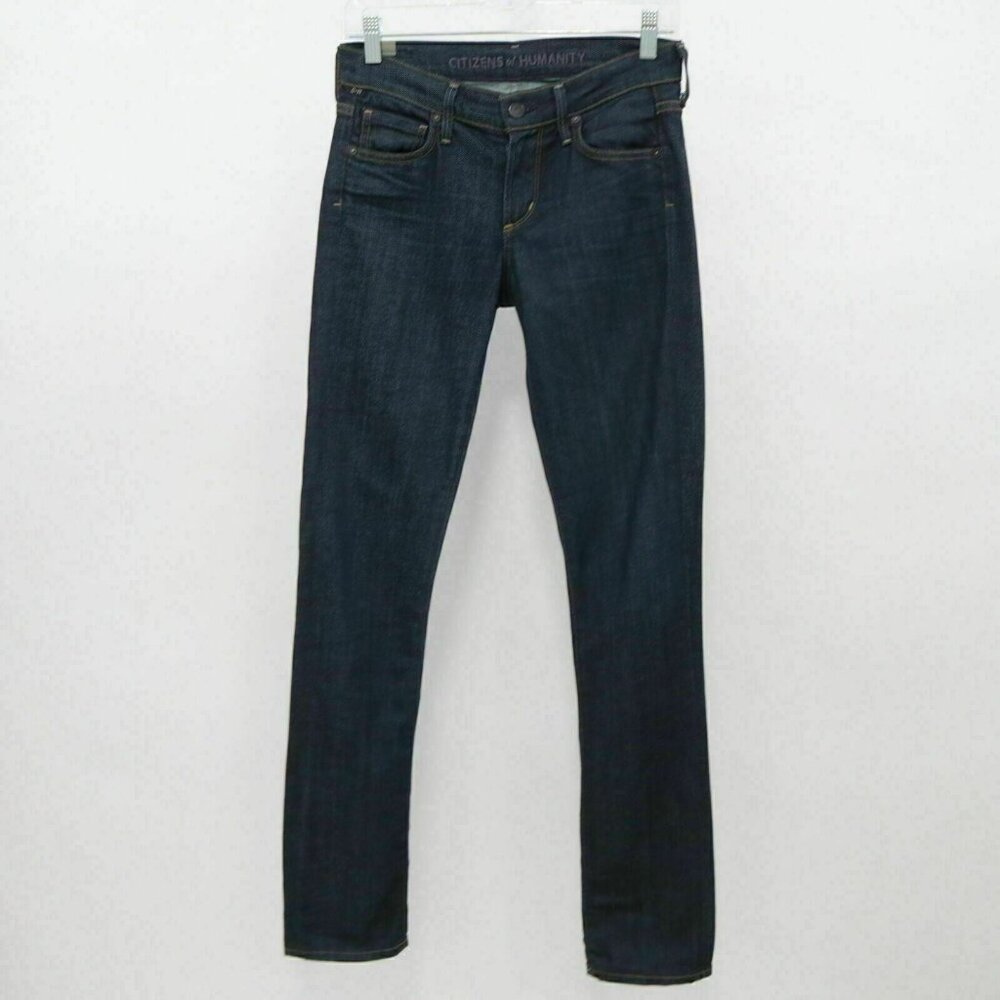 COH Citizens Of Humanity Ava Jeans Straight Leg Womens W25 L34 Dark Wash Denim